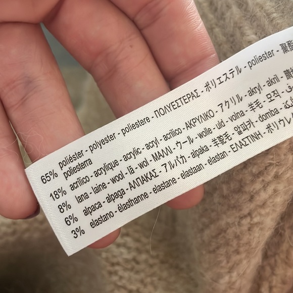 ZARA Soft Touch Knit Sweater TRF in Beige - Picture 8 of 8